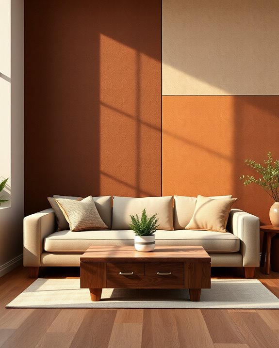 bold brown block designs