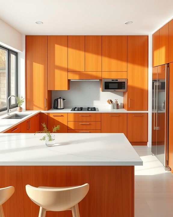 bold burnt orange elegance