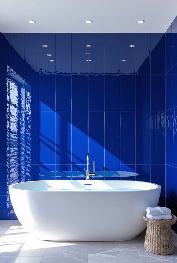 bold cobalt vertical statement