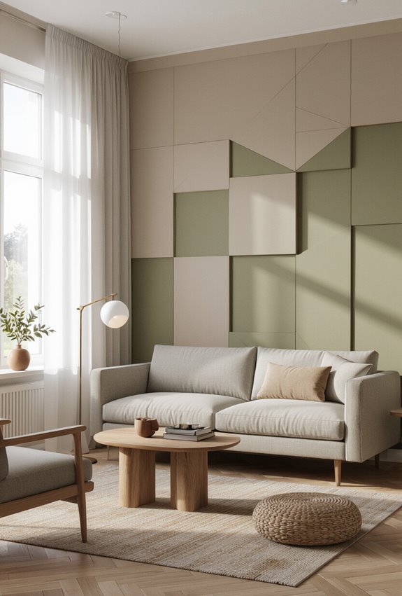 bold color blocked 3d walls