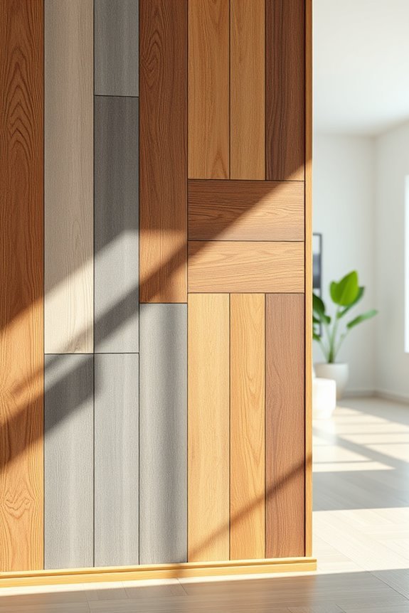 bold color blocked wood design