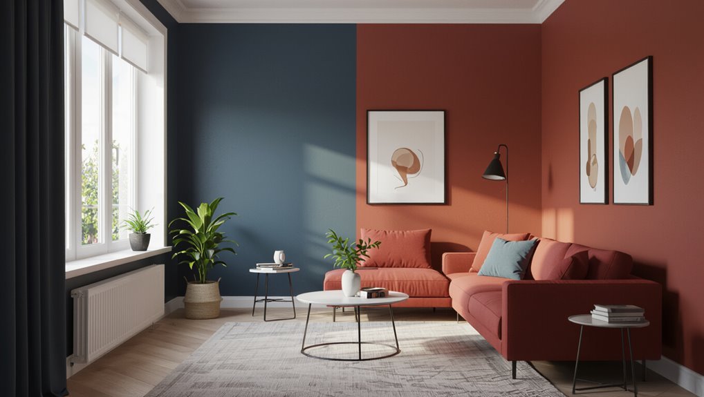 bold color defined spaces