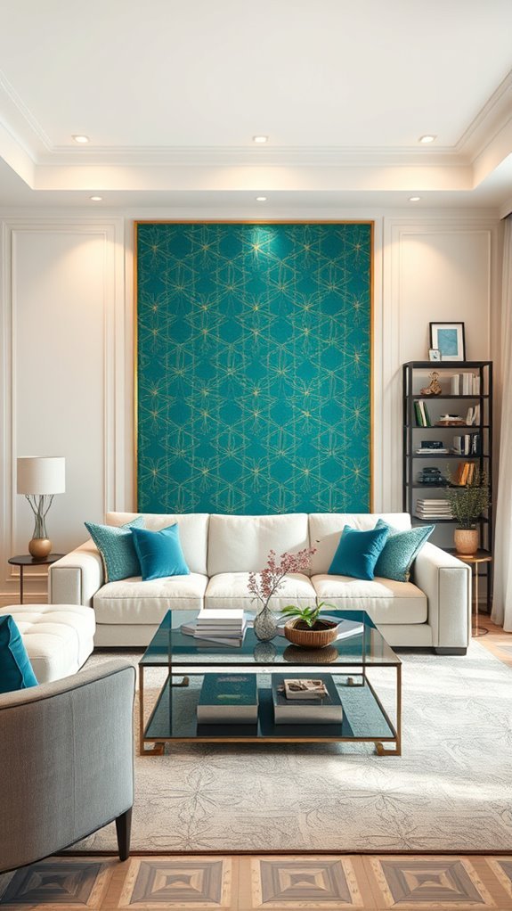 bold colorful living room