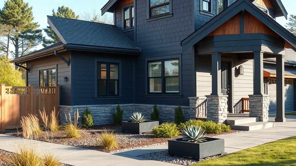 bold colors enhance curb appeal