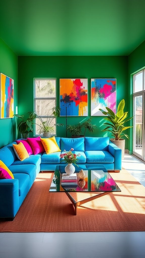 bold colors for vibrancy