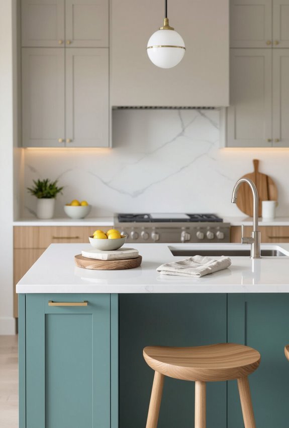 bold contrasting color zones