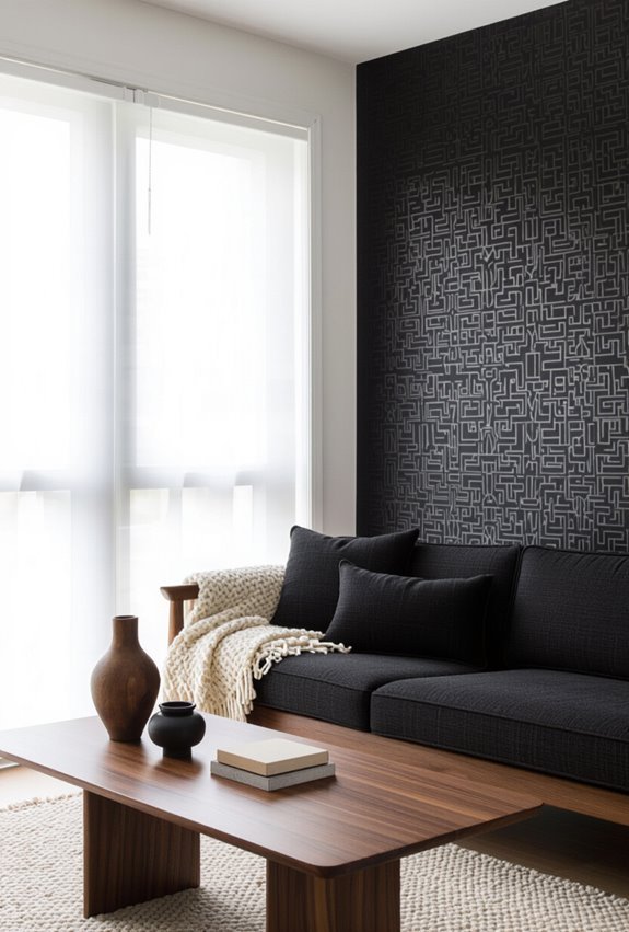 bold curated contrast and depth