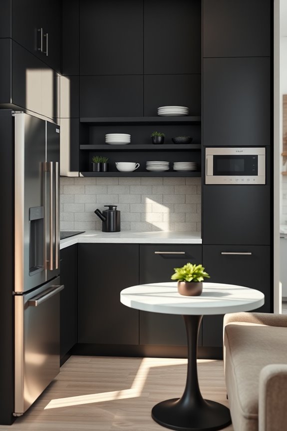 bold dark cabinetry elegance