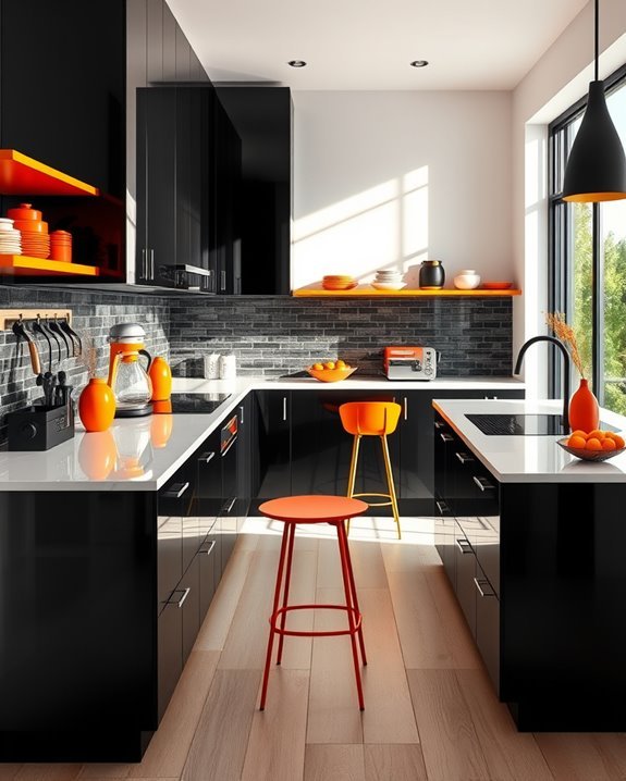 bold dynamic kitchen atmosphere
