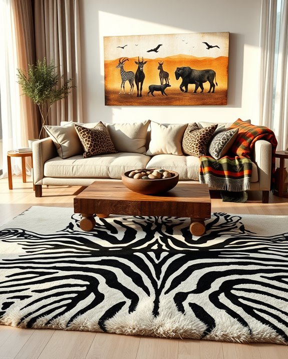 bold exotic animal decor