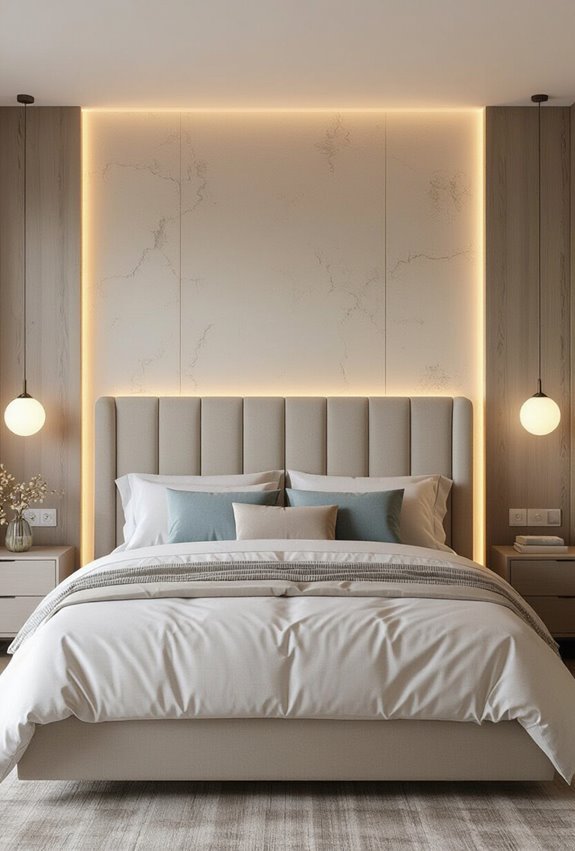 bold framed headboard focalpoint