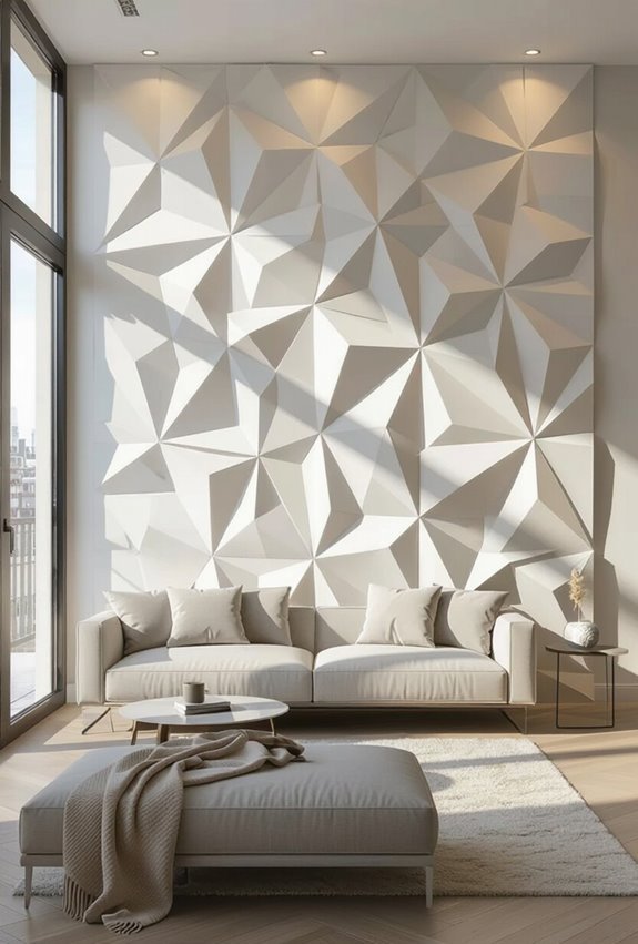 bold geometric 3d panels