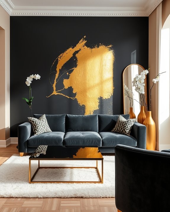 bold geometric accent walls