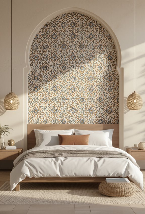 bold geometric arabic accents