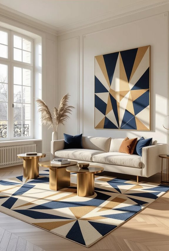 bold geometric art deco