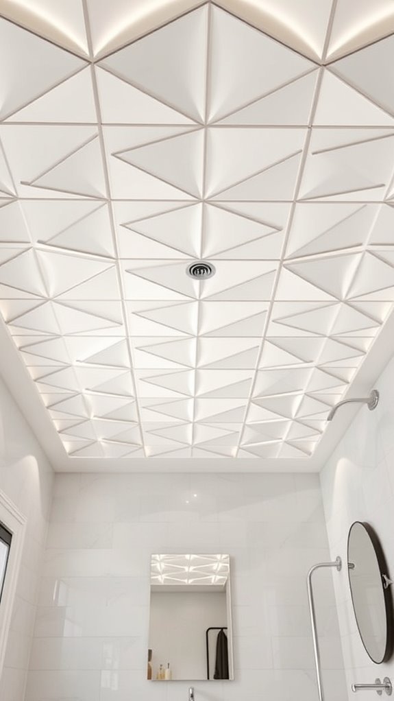 bold geometric ceiling designs