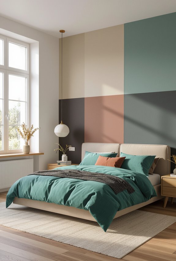 bold geometric color blocking