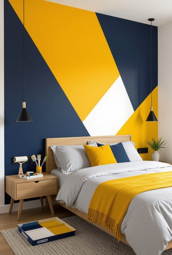 bold geometric color blocks