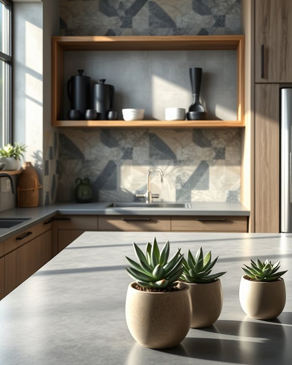 bold geometric concrete patterns