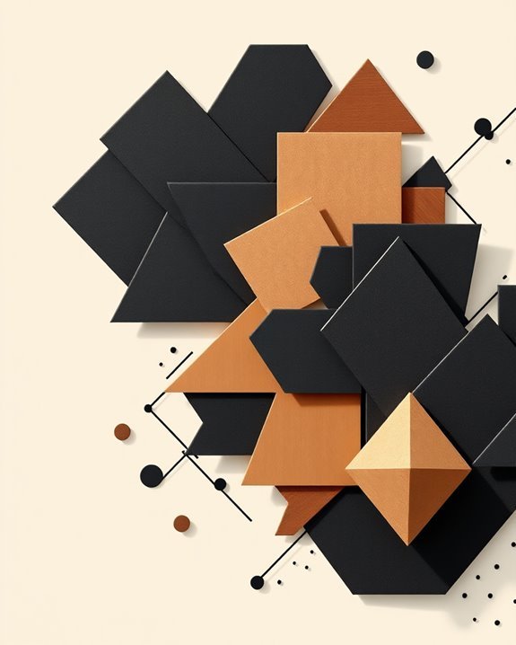 bold geometric decor contrast