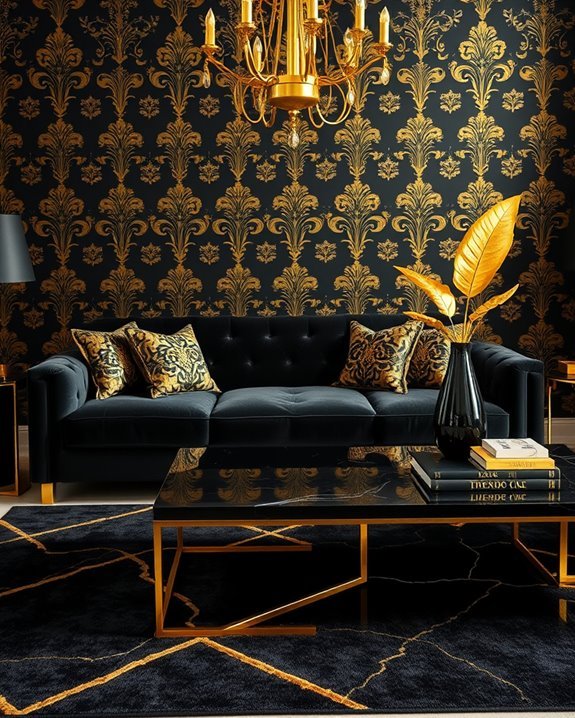 bold geometric patterns enhance elegance