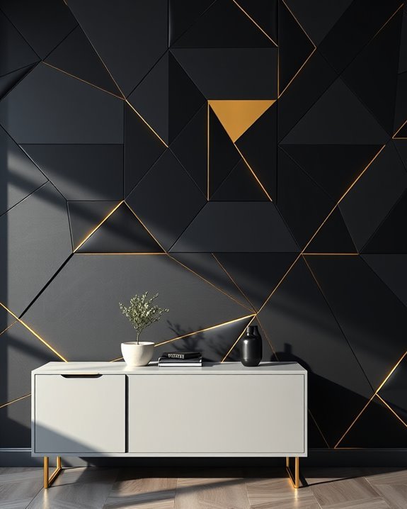 bold geometric wall designs