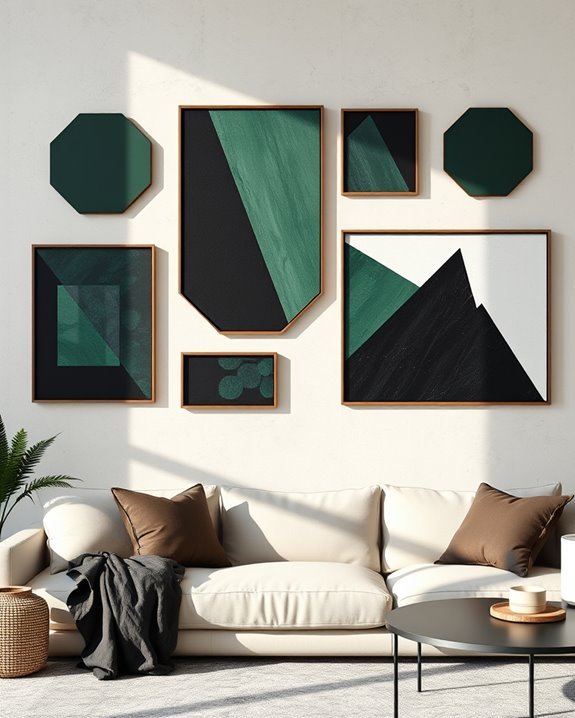 bold geometric wall designs