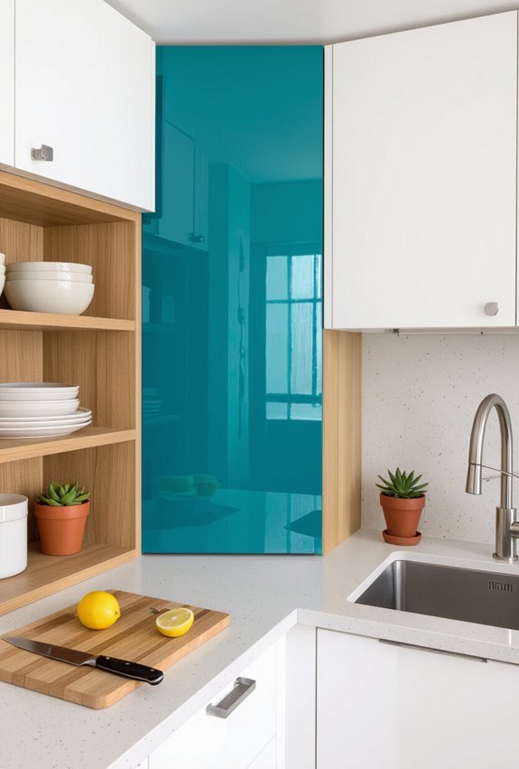 bold glossy color accents