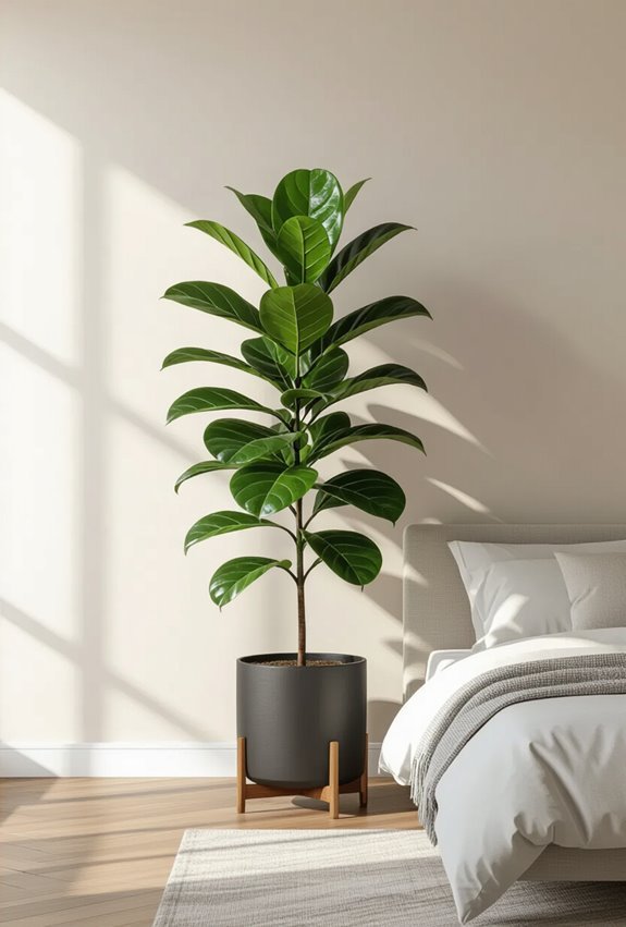 bold glossy leaves modern