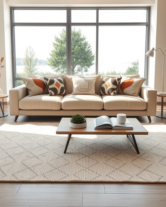 bold graphic designs enhance interiors