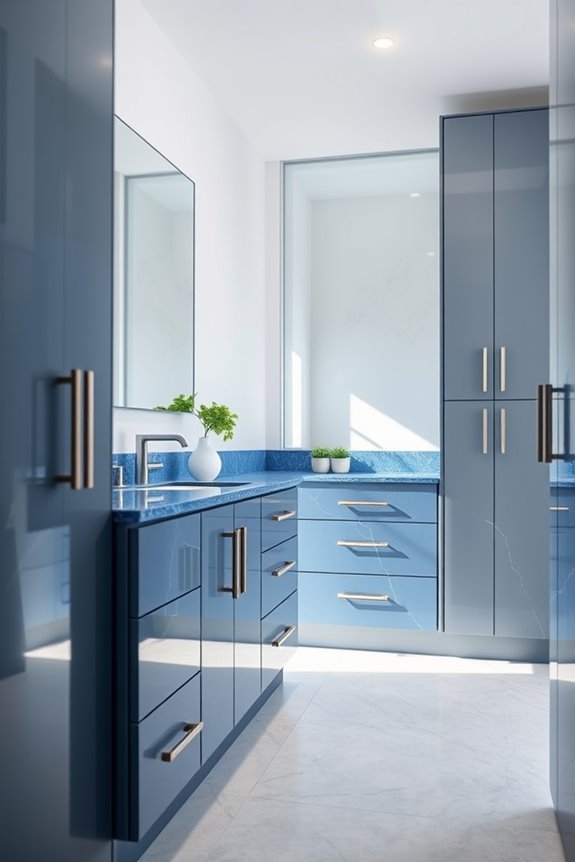 bold grey and blue