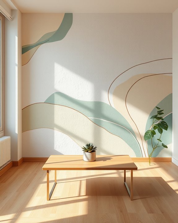 bold hand painted mural transformation