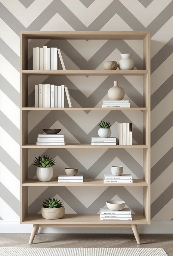 bold high contrast chevron backdrop