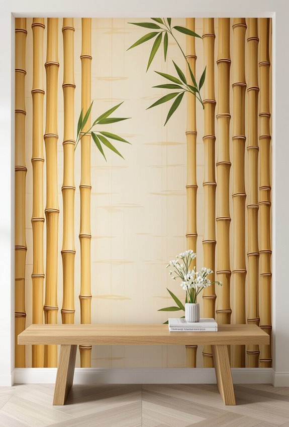 bold immersive bamboo statement walls