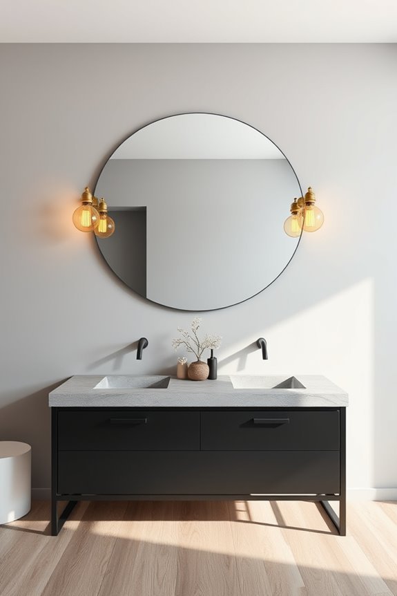 bold industrial bathroom fixtures