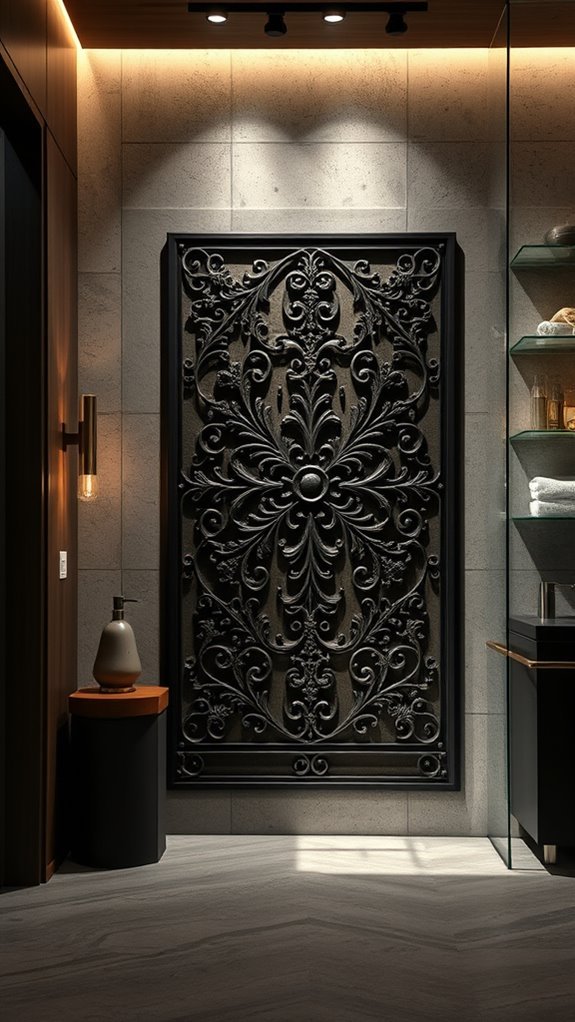 bold industrial iron decor