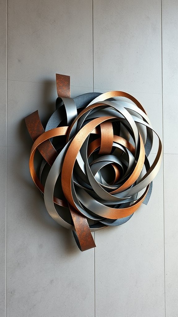 bold industrial metal sculptures