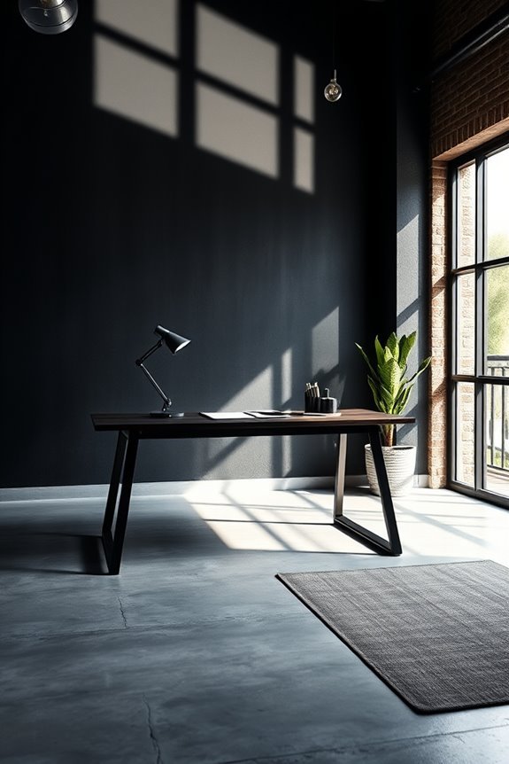 bold industrial workspace design