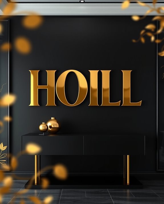 bold inspirational typography decor