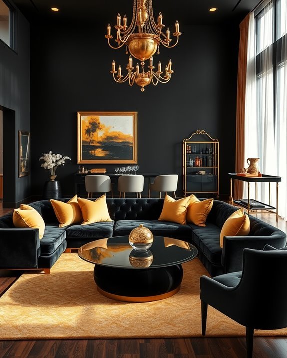 bold jewel tones contrast beautifully