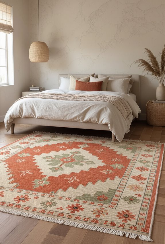 bold kilim textured walls