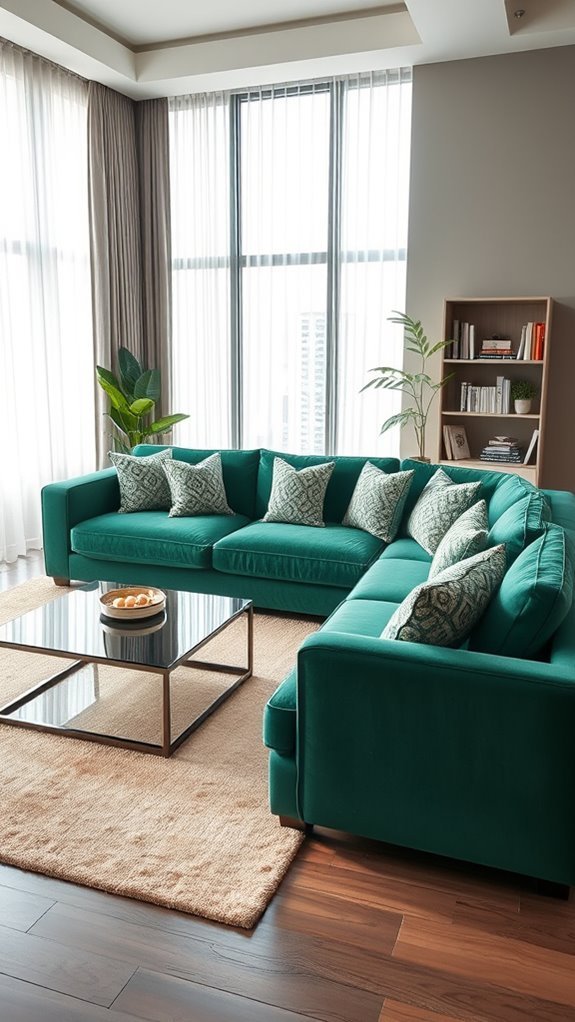 bold l shaped sofa statement