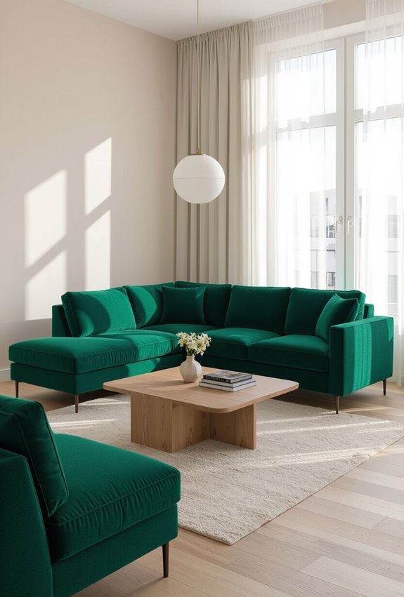 bold l shaped sofa statement