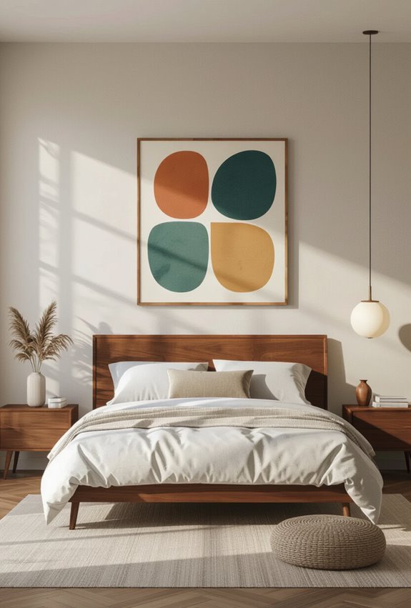 bold mid century abstract art