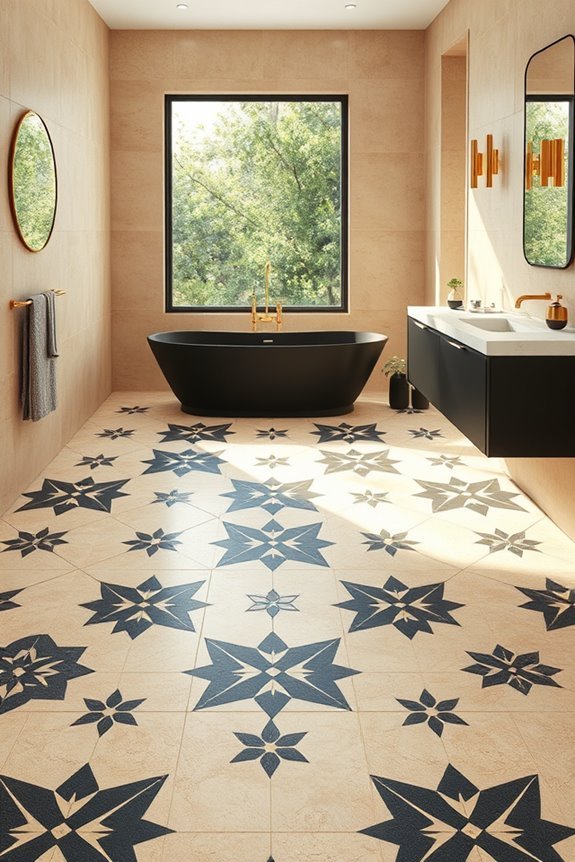 bold monochrome tile patterns
