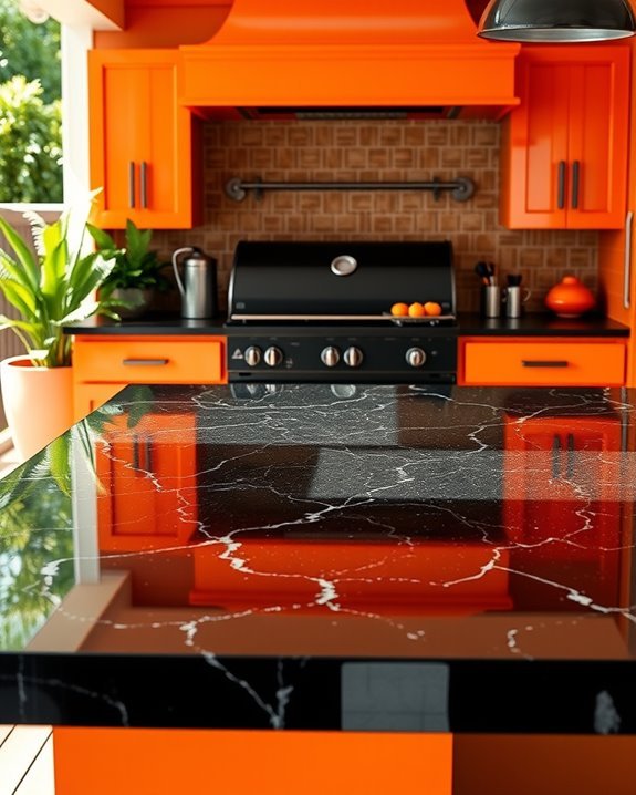 bold outdoor kitchen design