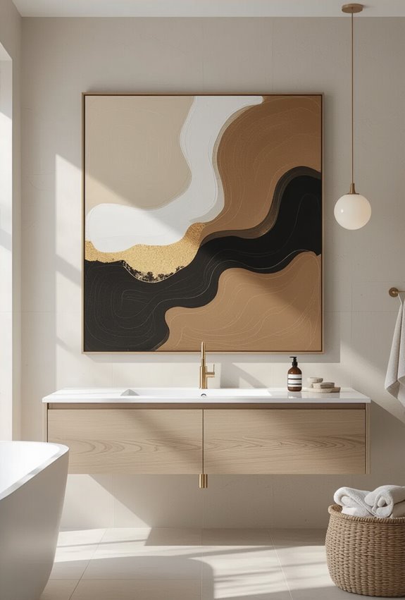 bold oversized abstract focalpoint