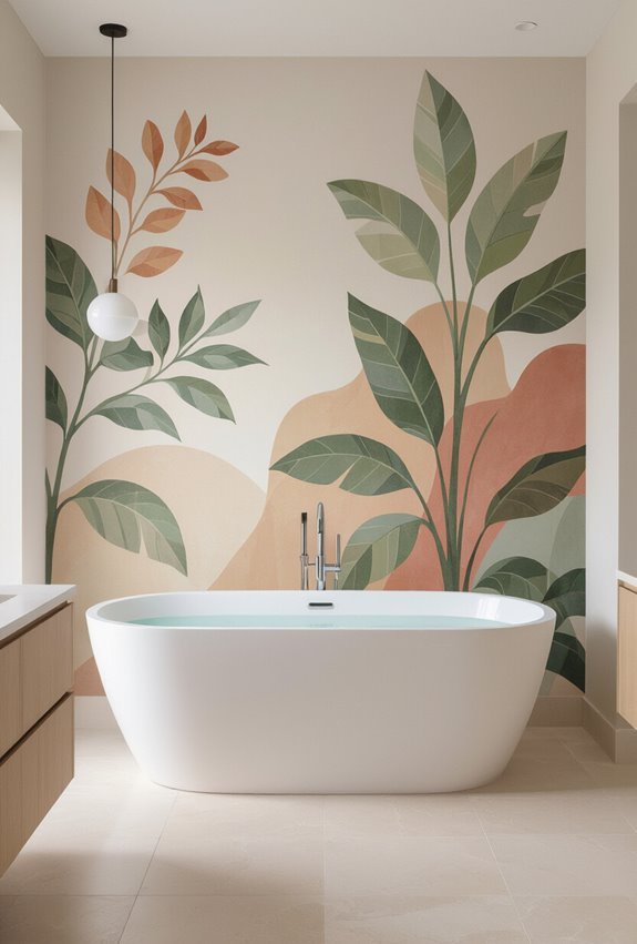 bold oversized mural focalization