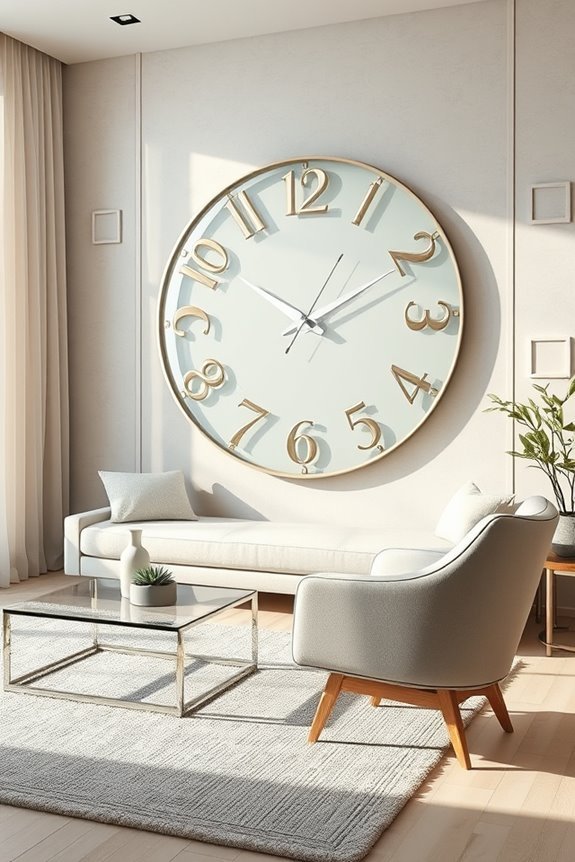 bold oversized wall clocks