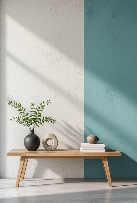 bold painted concrete walls